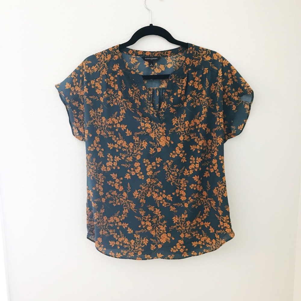 Banana Republic Floral Blouse